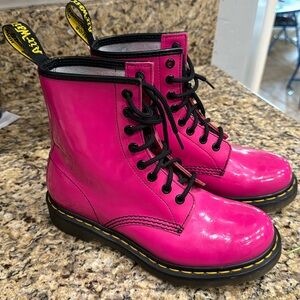 Magenta doc martens